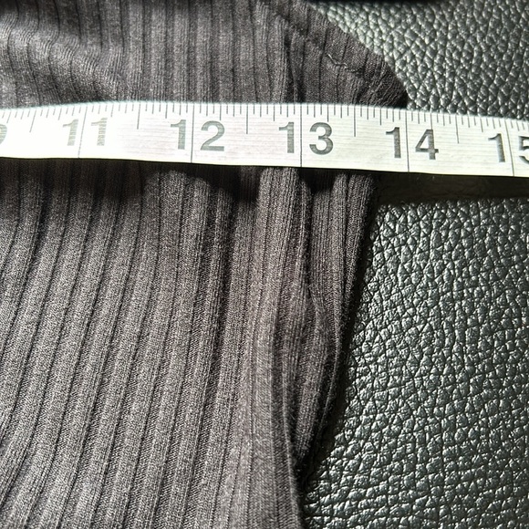 Anthropologie Sleeveless Ribbed Handkerchief Hem Midi Dress in Black Size S - Picture 14 of 15